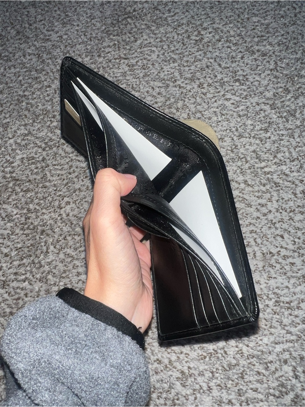 NWOT Men’s Burberry black check wallet - Picture 6 of 8